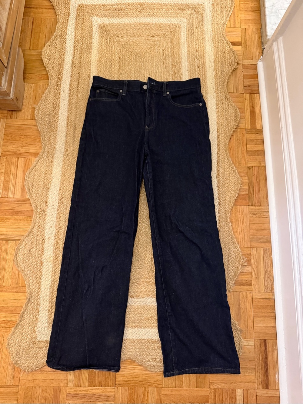 Uniqlo Dark Blue Wide Leg Jeans
